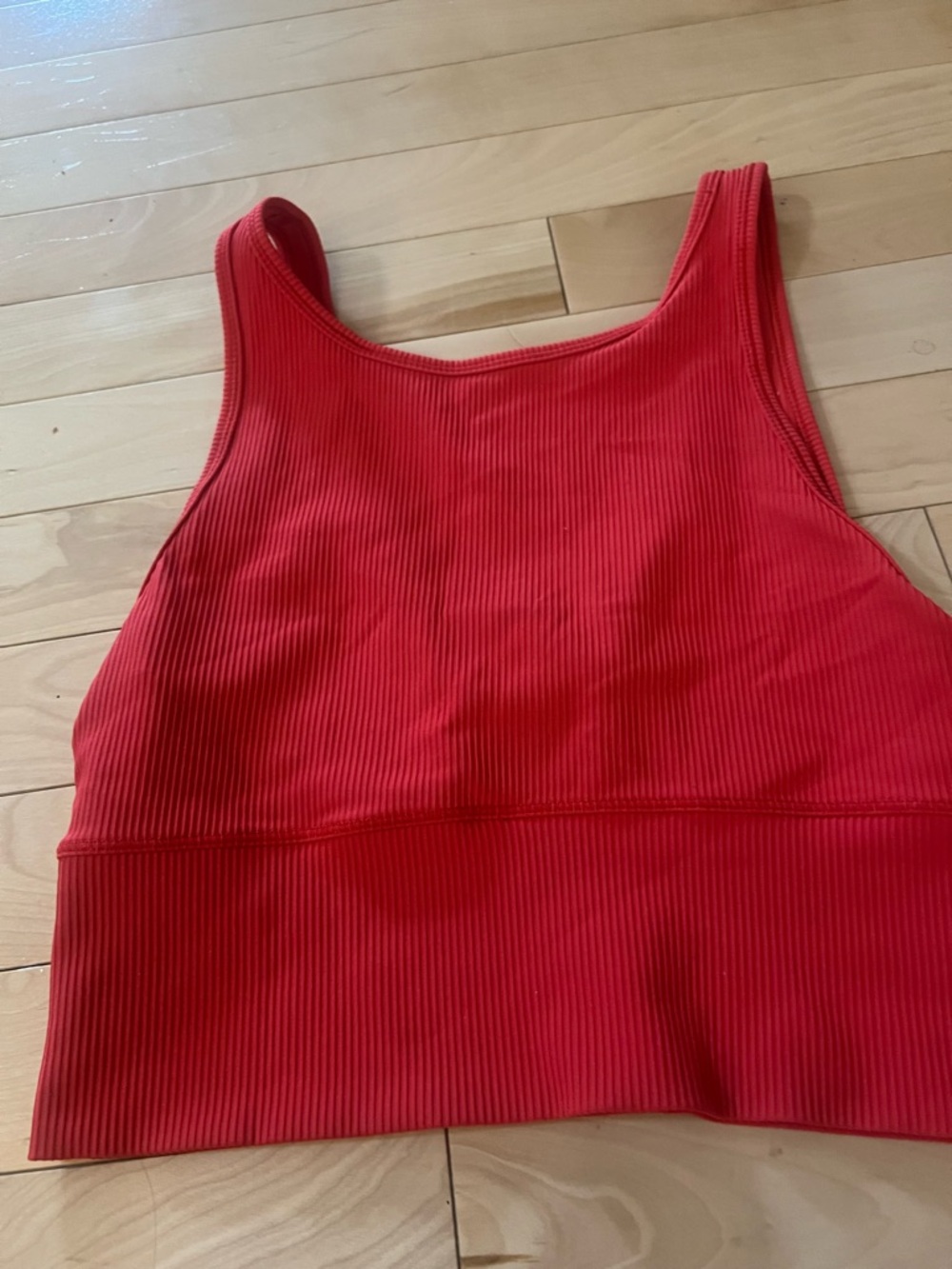 Lululemon Ribbed Red Tank Top - Picture 3 of 6